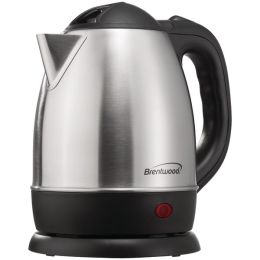 Brentwood Appliances KT-1770 Stainless Steel Electric Cordless Tea Kettle (1.2-Liter)